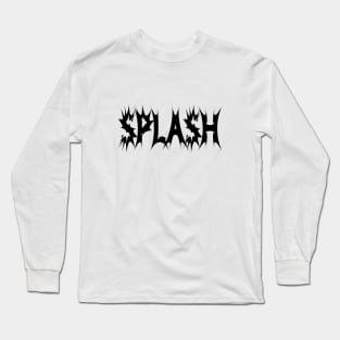 Splash splashing typographic logo Long Sleeve T-Shirt